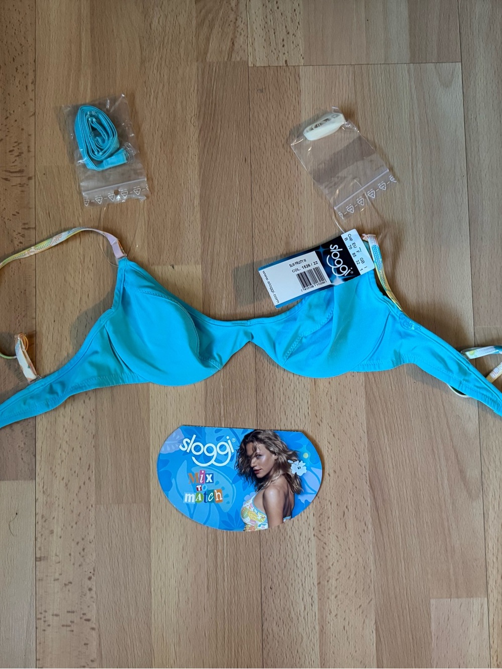 Sloggi SLW Fruity Bra Turquoise
NWT, Bra Cup Size B
